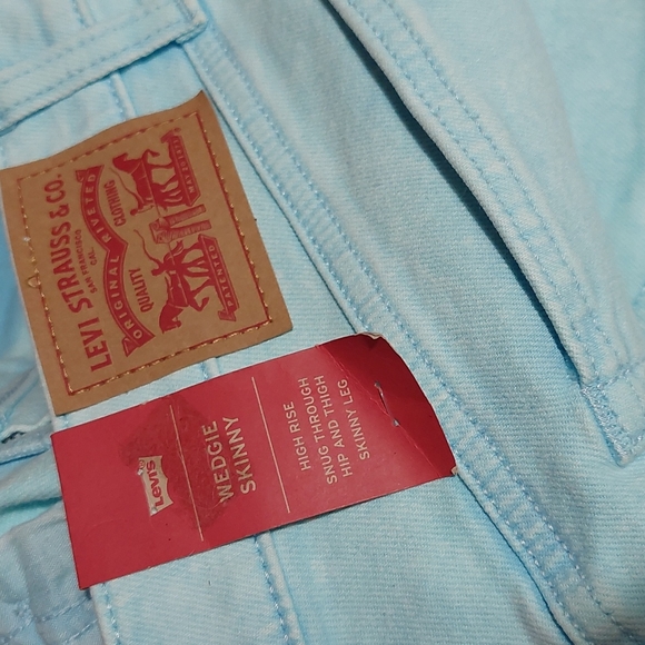 Levi's wedgie skinny jeans stonewash ice aqua - Picture 11 of 14